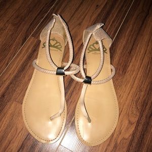 cream sandals